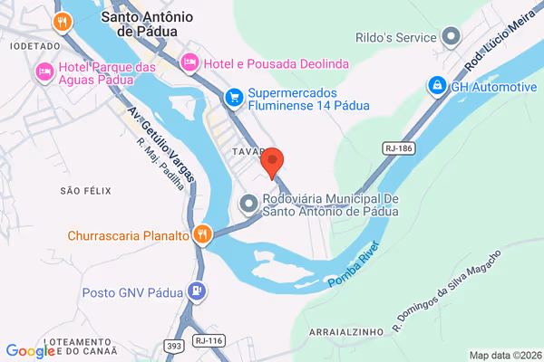 Mapa da localização - Santo Antônio de Pádua (Matriz)