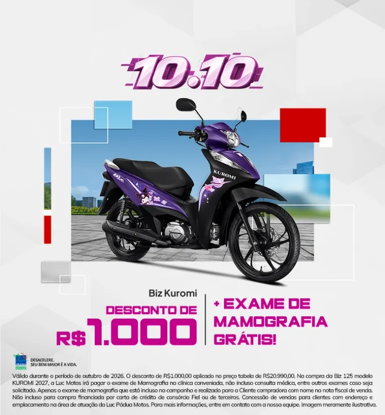 Banner Biz Kuromi Luc Pádua Honda
