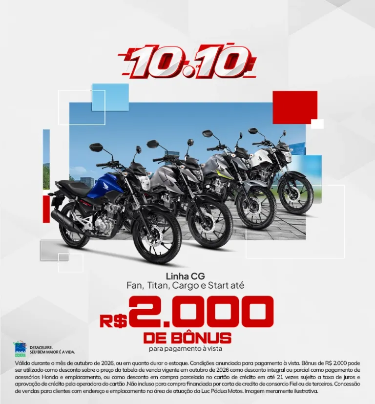 Banner Linha CG Luc Pádua Honda