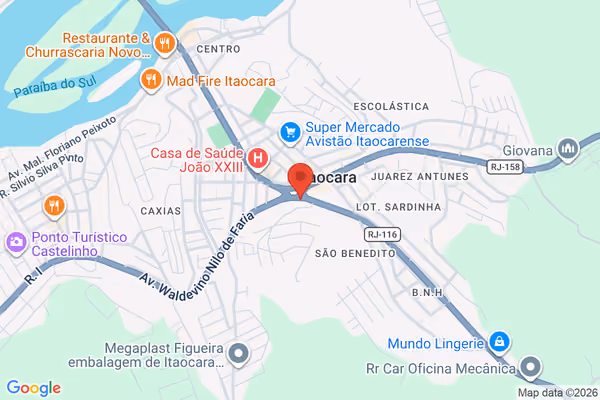 Mapa da localização - Itaocara
